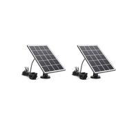 2X Chargeur Solaire 20 W pour Sonnette Vidéo Ring, Support Réglable à 360, pour Sonnettes 4/3/3 /2, Noir