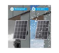 2X Chargeur Solaire 20 W pour Sonnette Vidéo Ring, Support Réglable à 360, pour Sonnettes 4/3/3 /2, Noir