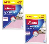 2x chiffon microfibre multi-usage Vileda Actifibre Soft