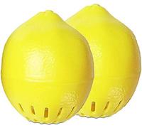(2x) Citron Désodorisant pour Frigo au Charbon Actif de Bambou - Purificateur d'air Absorbant Odeur et Humidité | Déshumidificateur Assainissant pour un meilleur parfum dans le Réfrigérateur