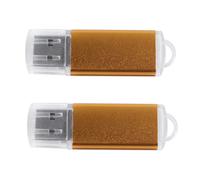 2X Clé USB Flash Pen Drive U Disk pour PS3 PC TV Couleur: Doré Capacité: 64 Mo