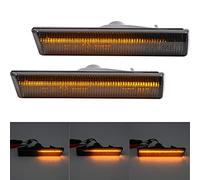 2X Clignotants latéraux dynamiques indicateurs latéraux ensemble dynamiques ambre lentille fumé clignotant compatible avec BMW Série 7 E38 Série 3 E46 M3 Coupé/Cabriolet