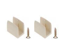 cyclingcolors 2x Clip bloqueur de manivelle volet Roulant beige Support Guide Manette Plastique 15mm - 18mm Universel fenêtre Mur à Visser