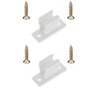 2x Clip bloqueur de manivelle volet Roulant Blanc Support Guide Manette Plastique 13mm Universel fenêtre Mur à Visser