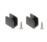 cyclingcolors 2x clip bloqueur de manivelle volet roulant noir support guide manette plastique 15mm - 18mm universel fenêtre mur à visser