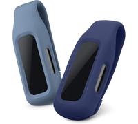 2x Clip Compatible Avec Fitbit Inspire 3 / Inspire 2 / Ace 3 - Support De Rechange Pour Fitness Tracker Noir-Bleu Foncé - Tracker Non Inclus