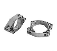 2X Collier de serrage en acier inoxydable à boulon en T à double tête haute pression pour tuyau d'échappement Turbocompresseur Raccord de liquide de refroidissement pour conforme à la norme BSI
