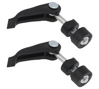 2x colliers de serrage rapide en Plastique pour tige de selle M6, Boulon de Fixation de Tige de Selle de Vélo Fixation Rapide, ou pour couper les vis de verrouillage de la machine Noire (Plastique)