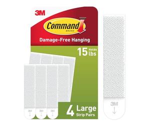 2x Command Large Picture Hanging Strips, 17206 (Each Pack contains 4 Sets) by Command
