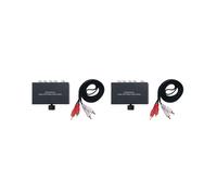 2X Commutateur Audio StéRéO RCA Bidirectionnel à 4 Voies 1 en 4 Sorties ou 4 en 1 Sortie L/R Jack Sound Channel SéLecteur Audio RCA