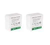 2X Commutateur de Relais WiFi Intelligent, Module de Commutateur de Lumière de Minuterie Bricolage Life/Application Tuya, Télécommande Sans