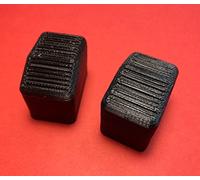 2x Compatible avec Hailo Zarges Pied 30x20mm Pied extérieur Échelon Échelon de marche, Noir