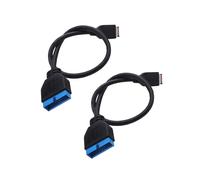 2X Conector Do Painel Frontal USB 3.1 para Cabo de ExtensÃO 20 Pinos 3.0 Placa-MÃE Cm