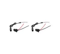 2X Connecteur de Charge 3 Broches Mâle/Femelle pour Scooter Électrique, Câble D'Interface pour Vélo Électrique, Port de Charge en PVC.
