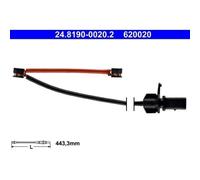 2x Contact d'avertissement, usure des plaquettes de frein ATE 24.8190-0020.2