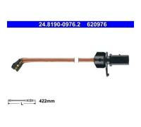 2x Contact d'avertissement, usure des plaquettes de frein ATE 24.8190-0976.2