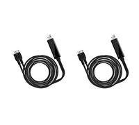 2X Convertisseur USB MIDI Interface USB vers MIDI In-Out Fonctionne pour PC Ordinateur Portable Clavier pour Piano Musique Studio 6,5 Pieds