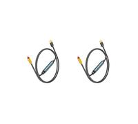 2X Convertisseur USB Vers SPDIF Optique Adaptateur Audio Analogique Vers Numérique pour Améliorer le Son Câble Optique pour Consoles de Jeu HDTV