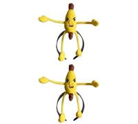 2X Costume Bandeau Banane,Cerceau De Cheveux Banane Jaune,chapeau D'habillage,Chapeau De Déguisement Amusant Pour Rassemblement De Cosplay,couvre Chef Mignon Pour Adultes,accessoires Pour Cheveux,élég