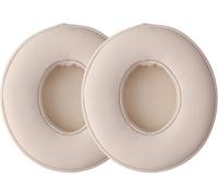 2X Coussinet Compatible avec Beats Solo 2 Wireless/Solo 3 Wireless Coussinet - Coussinets en Mousse pour Casque Audio - Beige