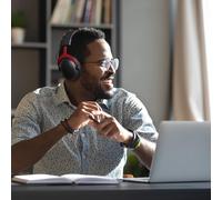 2X Coussinet Compatible avec Jabra Evolve 2 65 / Evolve 65 SE Coussinet - Coussinets en Mousse pour Casque Audio - Noir