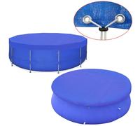 2x Couvertures de Piscine PE Ronde 460 cm 90 g/m² Bâches Extérieur vidaXL