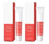 2X Crème Apaisante Intime 40g Parties Intimes,Soulagement Démangeaisons & Rougeurs | Action Rafraîchissante Instantanée | Soin Hydratant Pour Sécheresse Et Irritations | Formule Douce & Respectueuse
