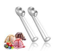 2x Cuillere a glace,Cuillère à Glace 4cm, Antigel portionneuse à glace(argent)