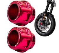 2X Curseur de Cadre de Moto Couvercles de Fourche Et Arrière Robuste, Couvercle D'Axe De Moto Anti-Chute, Glissière De Cadre Anti-Collision Cadre Crash, Accessoires Modifiés Pour Motos