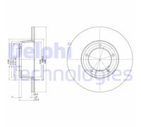 2x DELPHI BG2297 Disque de frein Avant pour LAND ROVER Defender SUV (L316) 298mm