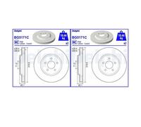 2X DELPHI BG5171C Disque De Frein Pour FORD USA MUSTANG MUSTANG CONVERTIBLE