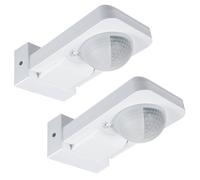 2x Détecteur de Mouvement Capteur Extérieur Infrarouge PIR 2000W IP65 Blanc