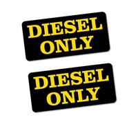 2X Diesel Only Petrol Sticker Decal Car Automotive Fuel Racing