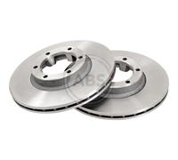 2x Disque de Frein Ø255mm Avant Ventilé pour Mitsubishi L 200 2.5 Td 4WD Irene I