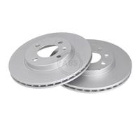 ABS All Brake Systems – Disque de frein 15810 – Ventilés Ø256 mm 20 mm – 2 pièces pour SEAT/VW