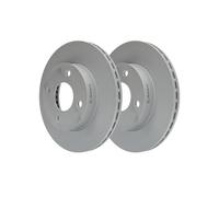 2x Disque de frein ventilé 24.0118-0139.1 ATE pour NISSAN MICRA II