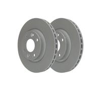 2x Disque de frein ATE 24.0122-0289.1 convient pour RENAULT DACIA SMART