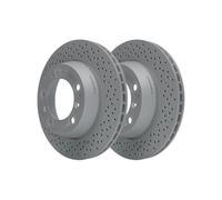 2x Disque de frein ATE 24.0124-0194.1 convient pour PORSCHE