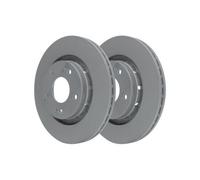 2x Disque de frein ATE 24.0124-0215.1 convient pour CITROËN MITSUBISHI