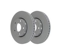 2x Disque de frein ATE 24.0125-0102.1 convient pour VAG