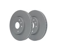 2x Disque de frein ATE 24.0126-0165.1 convient pour OPEL VAUXHALL CHEVROLET