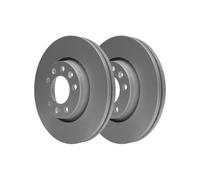 2x Disque de frein ATE 24.0128-0214.1 convient pour CITROËN FIAT PEUGEOT