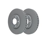 2x Disque de frein ATE 24.0130-0120.1 convient pour JAGUAR