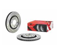 2x Disque de frein BREMBO 09.4987.2X convient pour CITROËN PEUGEOT