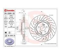 Disque de frein BREMBO 09.C826.33