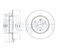 2x Disque de frein DELPHI BG3526 convient pour SMART