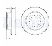 2X Disque de frein DELPHI BG3941 pour SUZUKI IGNIS I (FH) 1.5 2003-2005