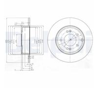 2 x DELPHI BG4012 Disque de frein pour HYUNDAI