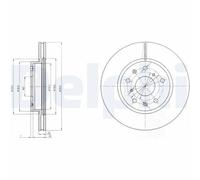 DELPHI BG4093C Disque de frein