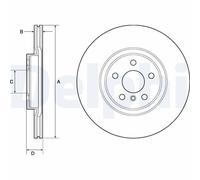 Delphi Disques de frein BG4780C – Jeu de 2